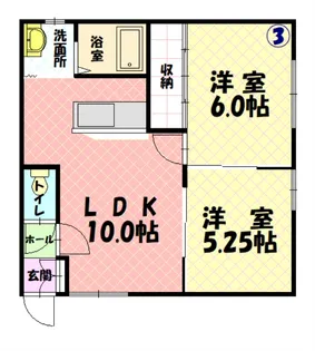 ワンダーハイツ98【203号室】の間取り