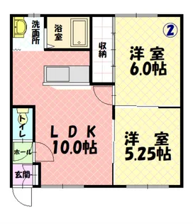 ワンダーハイツ98【202号室】の間取り