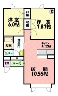 メルシー末広【2階】の間取り