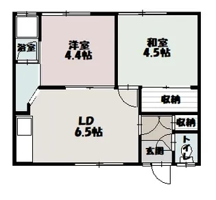 旭扇マンション【1階】の間取り