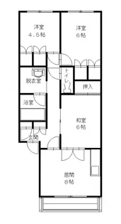 スガワラハイツ【C-102号室】の間取り