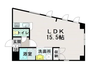 アレナOVEST【305号室】の間取り