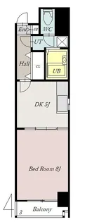 ノルテ1条通弐番館【1103号室】の間取り