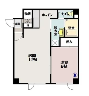パミール【206号室】の間取り