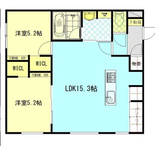 NORFINO LESSOR【2-A号室】の間取り