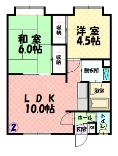 コーポ雅【102号室】の間取り