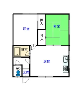 はりまマンション【1号室】の間取り