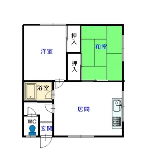 はりまマンション【1階】の間取り