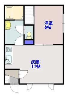 マイルーム神居【1階】の間取り