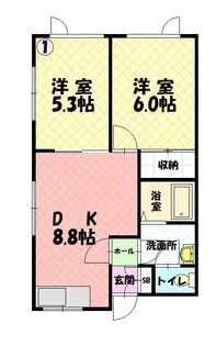 パルテノン【201号室】の間取り
