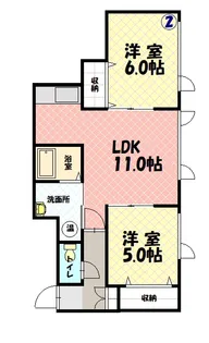 リゾ15【202号室】の間取り