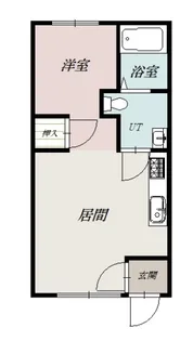 旭町コーポ【1階】の間取り