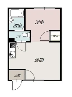旭町コーポ【1階】の間取り