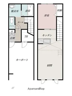 1LDKの間取り画像