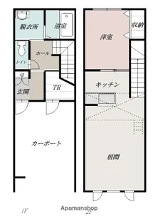 1LDKの間取り画像