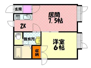 プラターネ6.7【103号室】の間取り