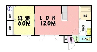アーバンヒルズ【201号室】の間取り