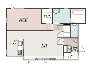 ハスコートたかすⅤ・Ⅰ【1階】の間取り