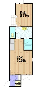 ピースフル【202号室】の間取り