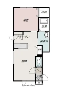コスモアベニュー東光【1階】の間取り