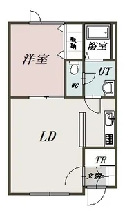 RIVER SIDE KAGURA【2階】の間取り