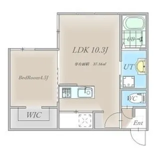 HARUSAKU大町【202号室】の間取り