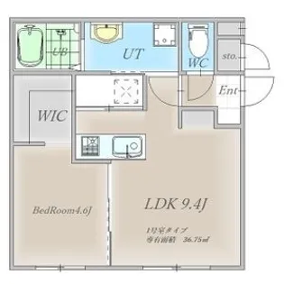 HARUSAKU大町【101号室】の間取り