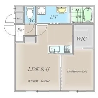 HARUSAKU大町【2階】の間取り