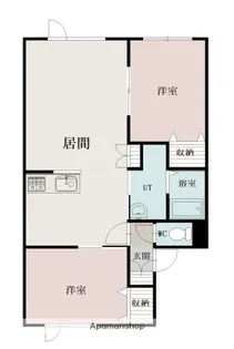 CREST【101号室】の間取り