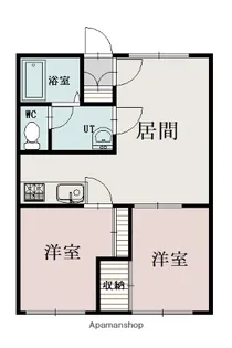 クリスタルハイツ永山【2階】の間取り