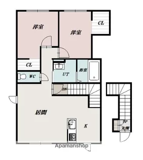 PUMPKIN TOKUDA A【2階】の間取り