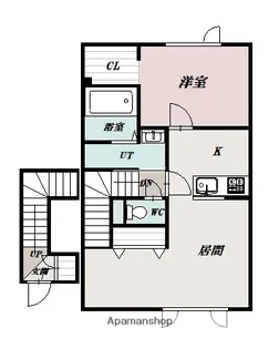 PUMPKIN TOKUDA B【2階】の間取り
