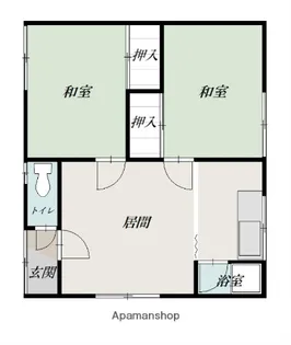 みどり荘【2階】の間取り