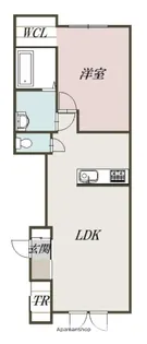 1LDKの間取り画像