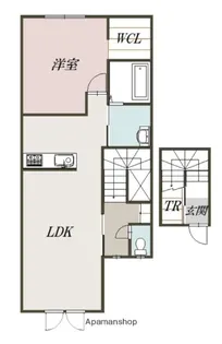 1LDKの間取り画像