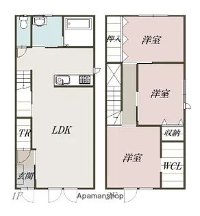 3LDKの間取り画像