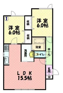 エクセレント【2階】の間取り