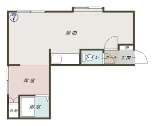 SANTA CURZ【207号室】の間取り