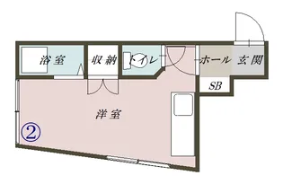 SANTA CURZ【102号室】の間取り