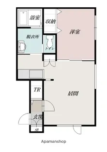 1LDKの間取り画像