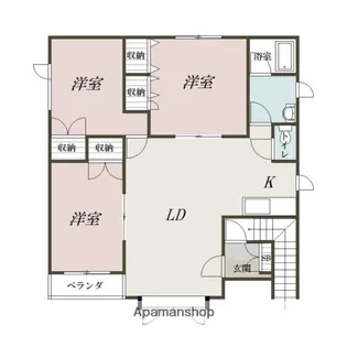 EAST8.1【2階】の間取り