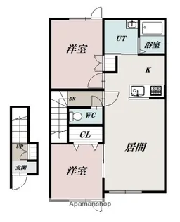 キューブⅩ【2階】の間取り