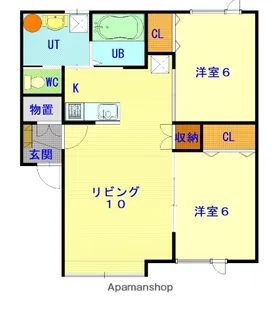ALTO26【102号室】の間取り