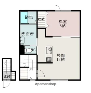 IL SOLE BIEI HANAZONO【2階】の間取り