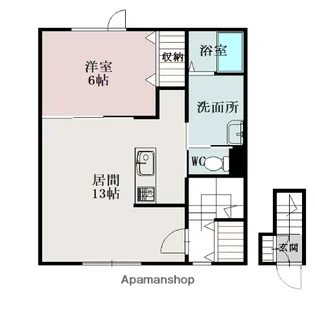 IL SOLE BIEI HANAZONO【2階】の間取り