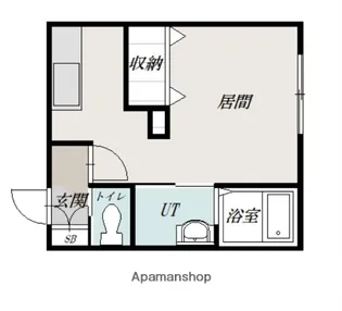富良野市若松町AP【1階】の間取り