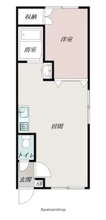 ハンドレッドヴィレッジF棟【105号室】の間取り