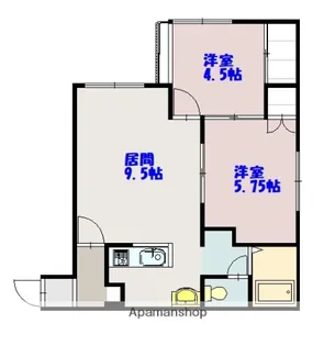 ソシアB【203号室】の間取り