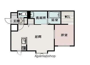 ヴェルヒュッテ旭川南4条【105号室】の間取り