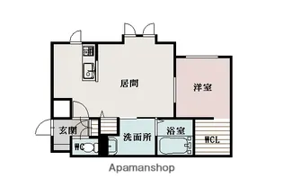 ヴェルヒュッテ旭川南4条【203号室】の間取り